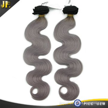 new hair product of grey color hair body wave brazilian hair weft